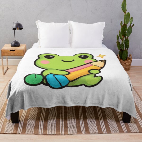 Item preview, Frog with Pencil designed and sold by foryouandyours.