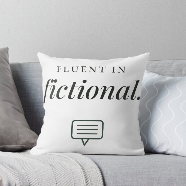 Item preview, Fluent in Fictional Book Lover Typography designed and sold by QuietColumn.