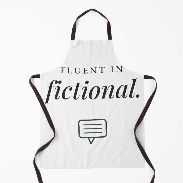 Item preview, Fluent in Fictional Book Lover Typography designed and sold by QuietColumn.