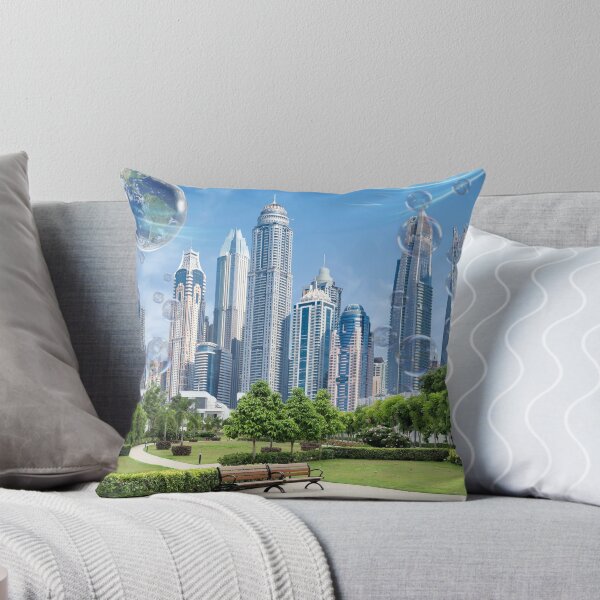 Item preview, Floating Earth Futuristic City Park designed and sold by Side By Side Studio.