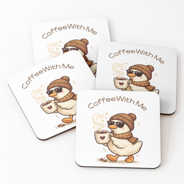 Item preview, Cozy Duck with Coffee designed and sold by FatmaAhmed90.
