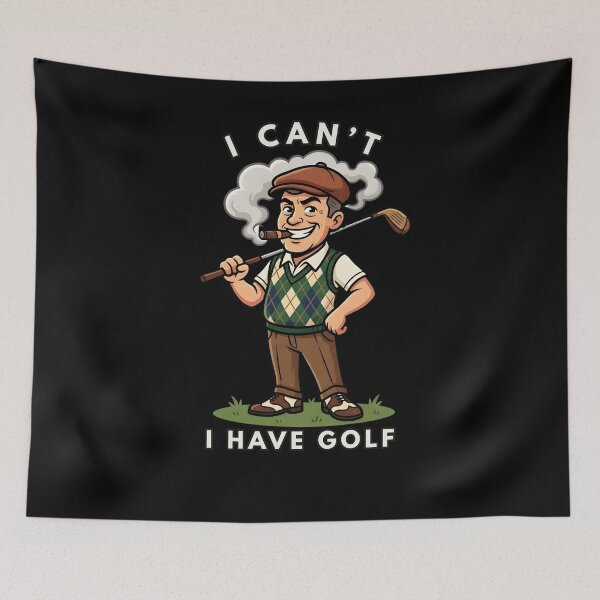 Item preview, I Can't  I Have Golf Funny Golfing Husband Vintage Golfer Father's Day Gifts designed and sold by LeSoniPapaPrint.