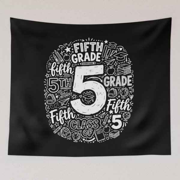 Item preview, 5th Grade Teacher Typography Team Fifth Grade Back to School designed and sold by viectory.