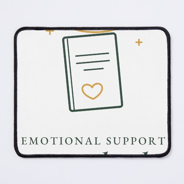 Item preview, Emotional Support Paperback Funny Book Lover Design designed and sold by QuietColumn.