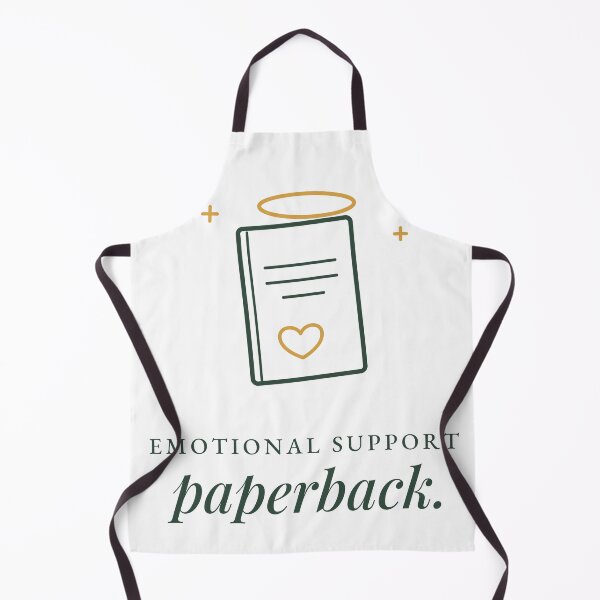 Item preview, Emotional Support Paperback Funny Book Lover Design designed and sold by QuietColumn.