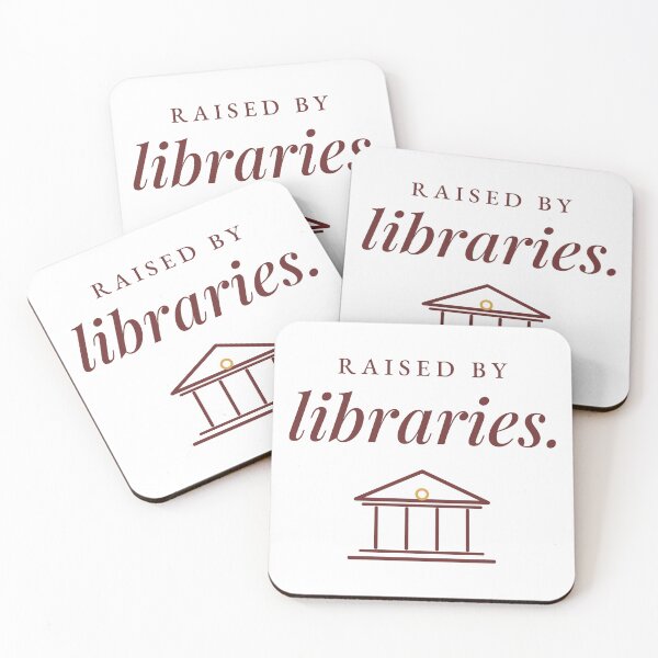 Item preview, Raised by Libraries Library Lover Typography designed and sold by QuietColumn.