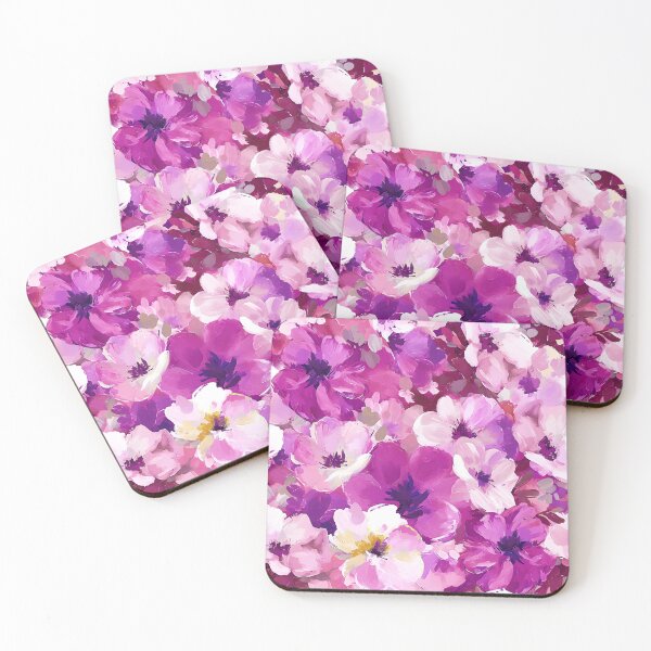 Item preview, Pink, Purple-Lilac, And Creamy Colors Floral Art designed and sold by DEC02.
