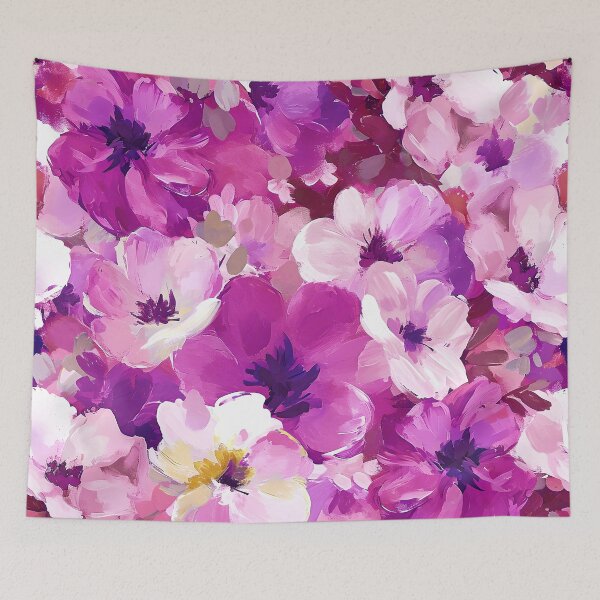 Item preview, Pink, Purple-Lilac, And Creamy Colors Floral Art designed and sold by DEC02.