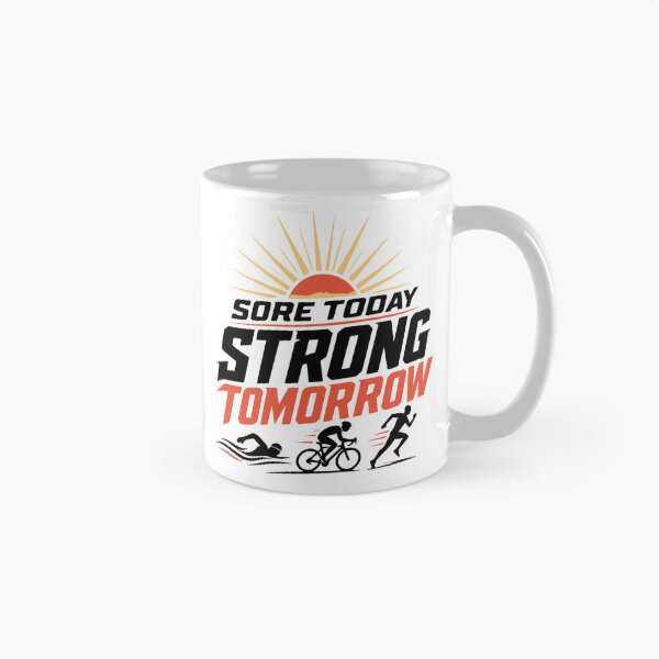 Item preview, Sore Today Strong Tomorrow Triathlon Gift,Minimalist Endurance Athlete Design, Triathlete Gift designed and sold by colorleafz.