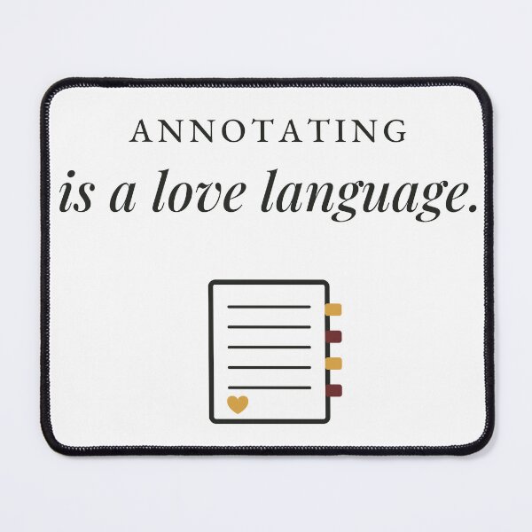 Item preview, Annotating Is a Love Language Book Tabs Design designed and sold by QuietColumn.