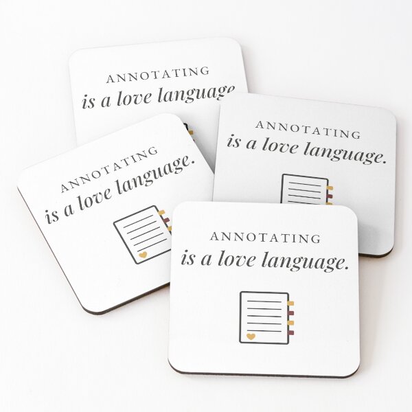 Item preview, Annotating Is a Love Language Book Tabs Design designed and sold by QuietColumn.