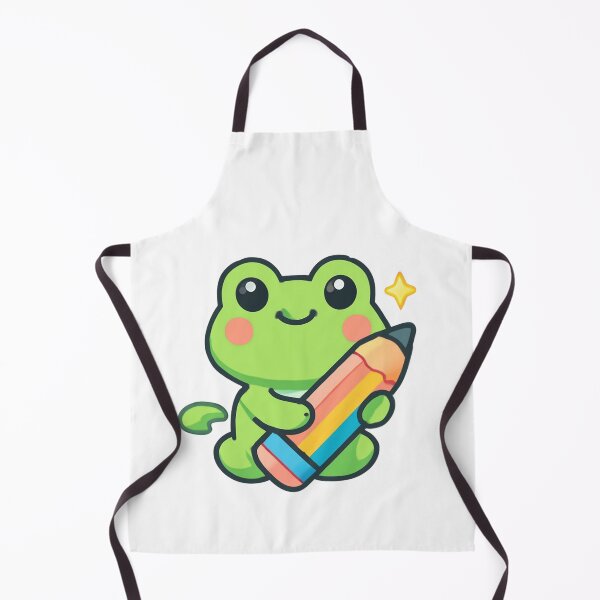 Item preview, Frog with Pencil designed and sold by foryouandyours.