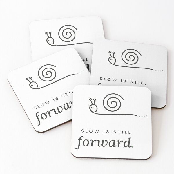 Item preview, Slow Is Still Forward Cute Snail Mental Health Reminder designed and sold by QuietColumn.