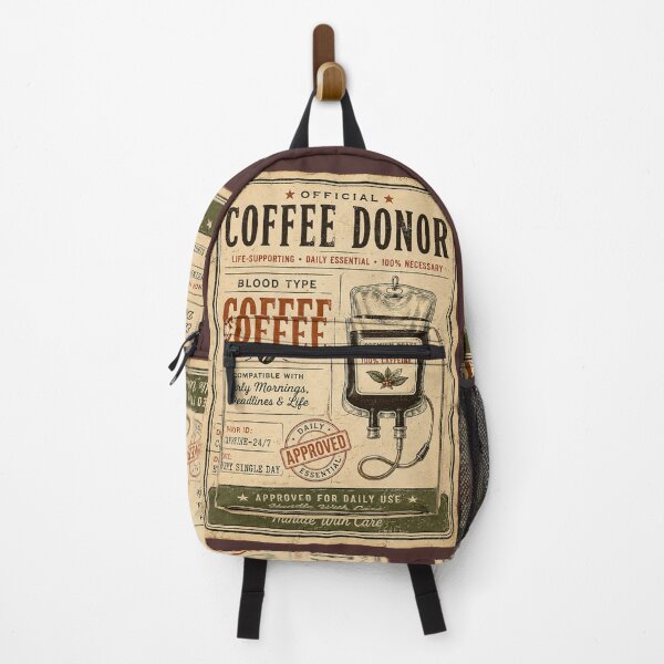 Item preview, Official Coffee Donor Blood Type Coffee Vintage Retro Funny Coffee Lover designed and sold by piketo.