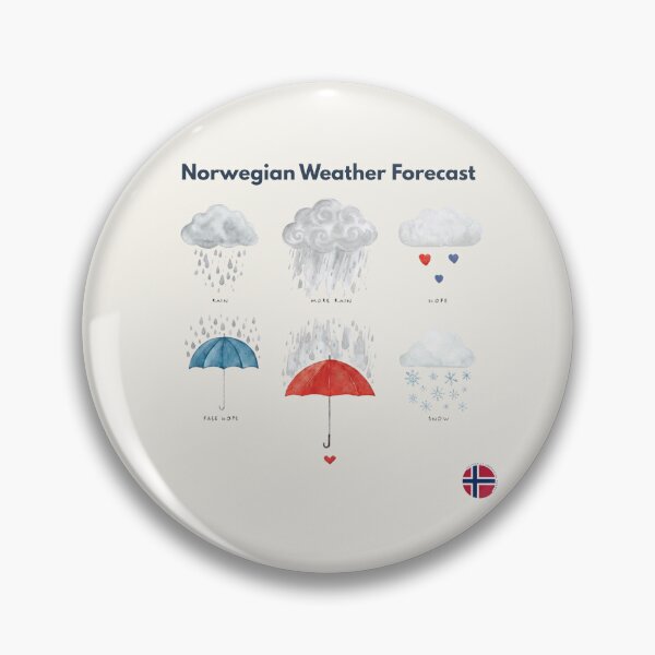 Item preview, Officially Unofficial Norway: Norwegian Weather Forecast designed and sold by Artmugic.