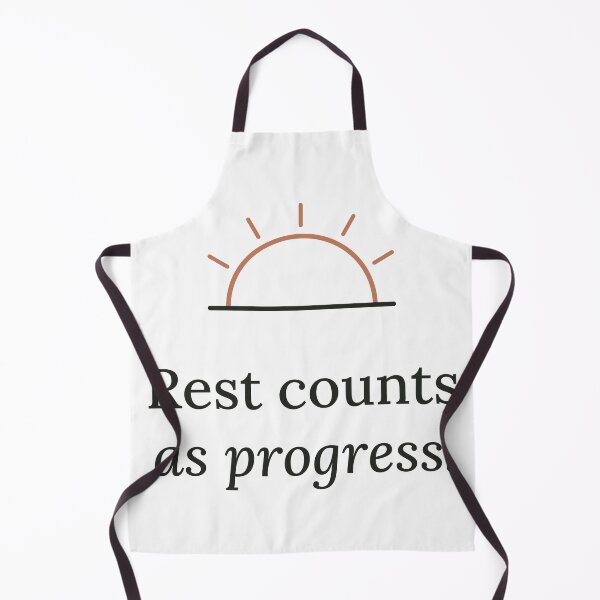 Item preview, Rest Counts as Progress Sunrise Self-Care Typography designed and sold by QuietColumn.