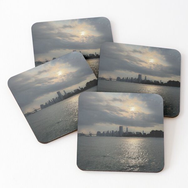 Item preview, Cloudy Day Over The City - Lower Manhatten designed and sold by slightlystormie.