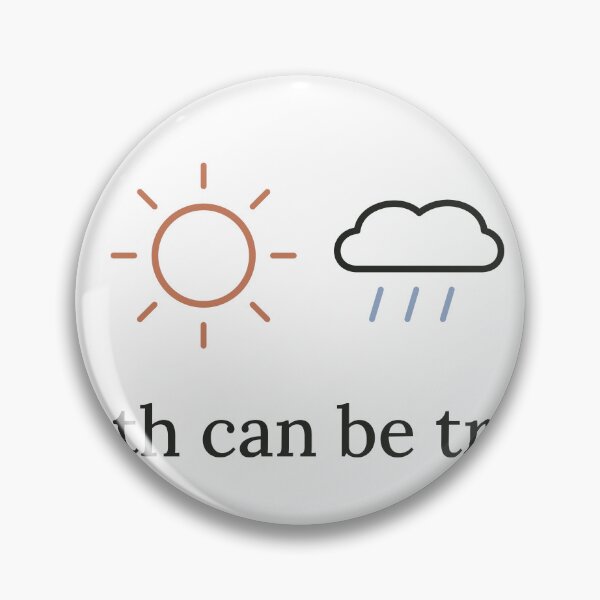 Item preview, Both Can Be True Sun and Rain Emotional Honesty Design designed and sold by QuietColumn.