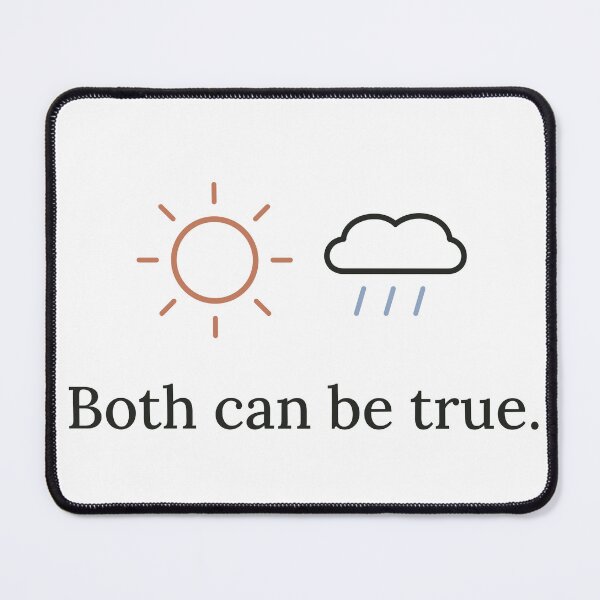 Item preview, Both Can Be True Sun and Rain Emotional Honesty Design designed and sold by QuietColumn.