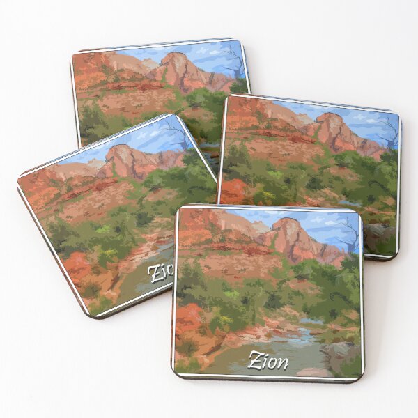 Item preview, Zion Canyon Virgin River Overlook designed and sold by wildlifegifts.