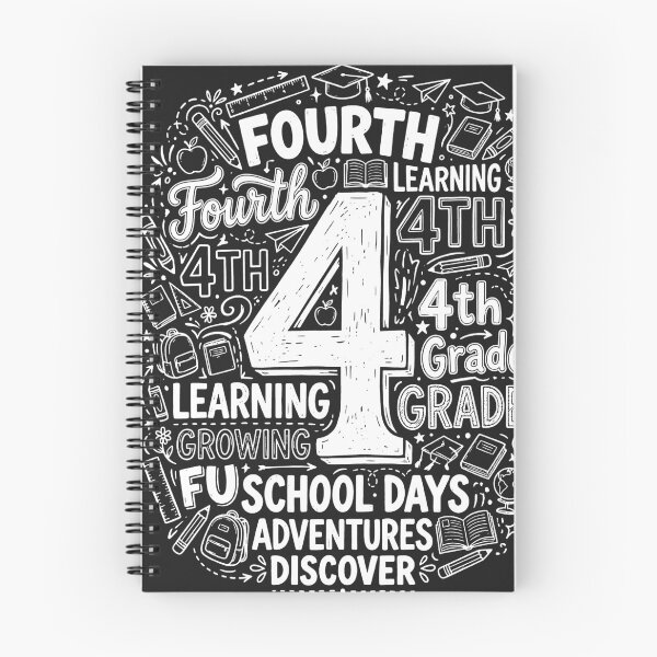 Item preview, Back to School Typography Fourth 4th Grade Team Teacher designed and sold by viectory.