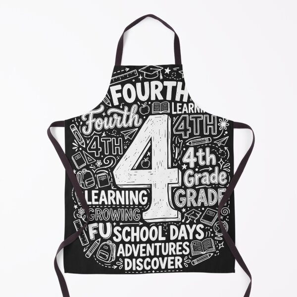Item preview, Back to School Typography Fourth 4th Grade Team Teacher designed and sold by viectory.