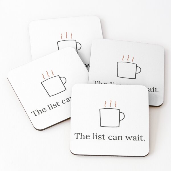 Item preview, The List Can Wait Cozy Mug Slow Living Design designed and sold by QuietColumn.