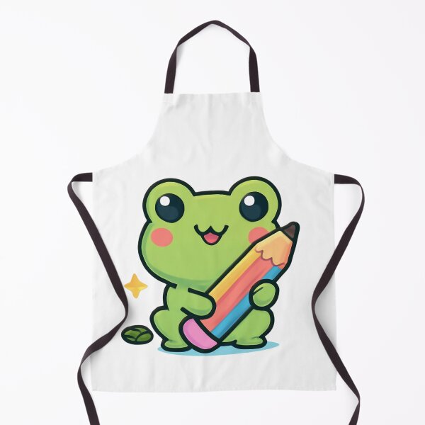Item preview, Frog with Pencil designed and sold by foryouandyours.