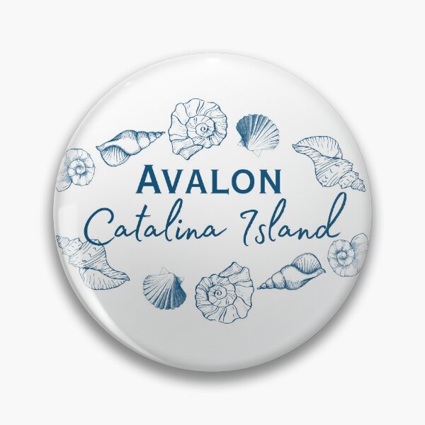Item preview, Avalon Catalina California Seashell Circle Shirt | Coastal Beach Souvenir Tee | Ocean-Inspired California Apparel designed and sold by DonnaRaine.