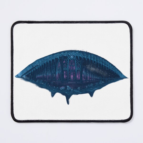 Item preview, Gothic Cathedral Whale Skeleton Ocean Illustration designed and sold by vdjjtrub.