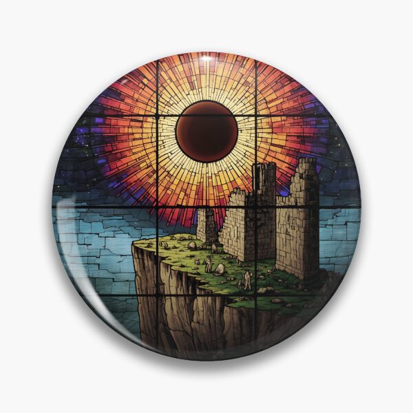 Item preview, Cosmic Stained Glass Solar Eclipse Citadel designed and sold by vdjjtrub.