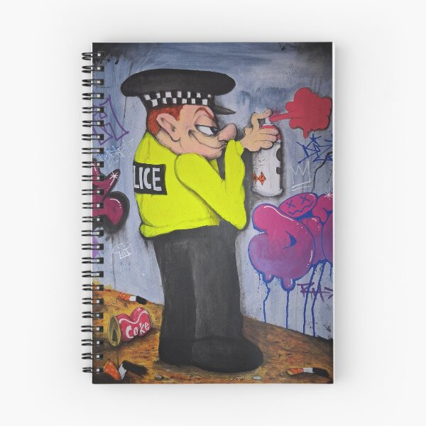 Item preview, Policeman doing graffiti designed and sold by Ross Hendrick.
