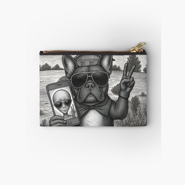 Item preview, Funny UFO Dog Selfie designed and sold by SummitSignal.