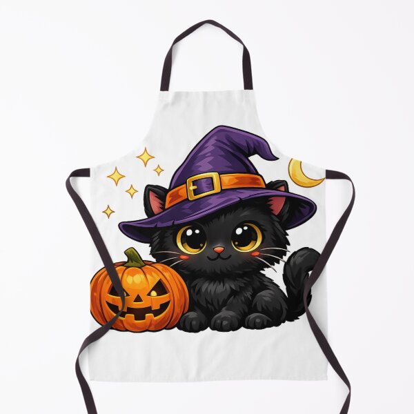 Item preview, Cute Black Cat Witch Halloween Pumpkin Kawaii Spooky Fall Design designed and sold by AMIR PRO .