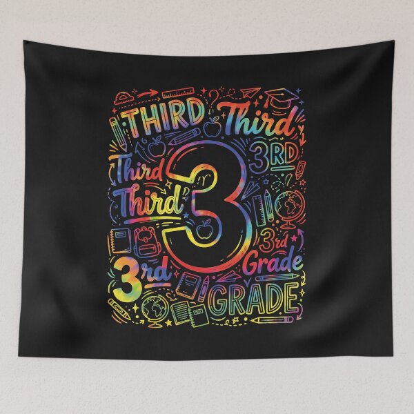 Item preview, 3rd Grade Typography Team Third Grade Teacher Back to School designed and sold by viectory.