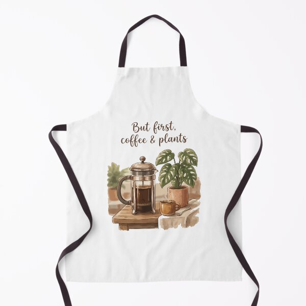 Item preview, But First, Coffee and Plants - Aesthetic Cozy Plant Lover T-Shirt & Sticker designed and sold by Alimehab | Graphic tees | Design & Art.