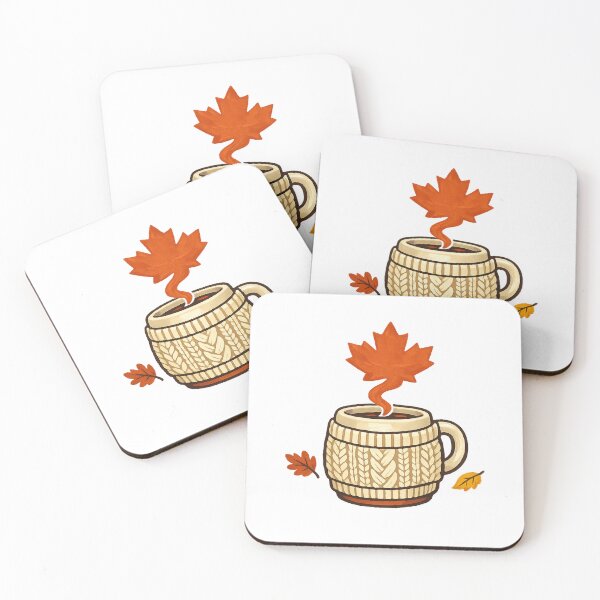 Item preview, Cozy Autumn Cocoa Cup with Maple Leaf Steam designed and sold by eignvalue.