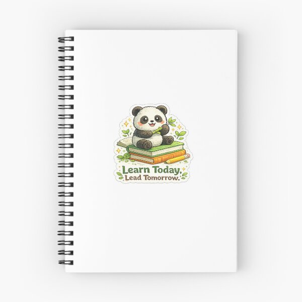 Item preview, Learn Today, Lead Tomorrow Sticker | Cute Panda Study Sticker | Student Motivation | Kawaii Book Lover Decal | Back to School Gift designed and sold by Ishratparween11.