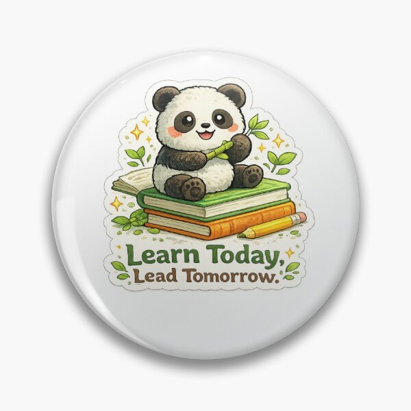 Item preview, Learn Today, Lead Tomorrow Sticker | Cute Panda Study Sticker | Student Motivation | Kawaii Book Lover Decal | Back to School Gift designed and sold by Ishratparween11.