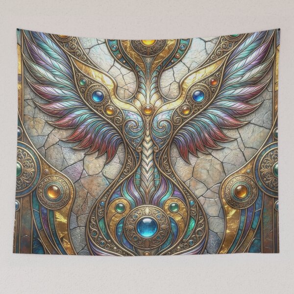 Item preview, Colorful Winged and Bejeweled Fractal designed and sold by Frackxion.
