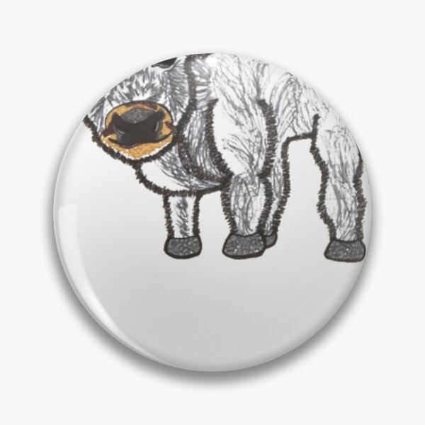 Item preview, Grey fluffy cow designed and sold by mohmadhagodi.
