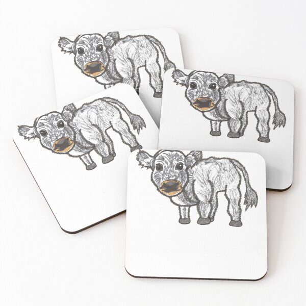 Item preview, Grey fluffy cow designed and sold by mohmadhagodi.