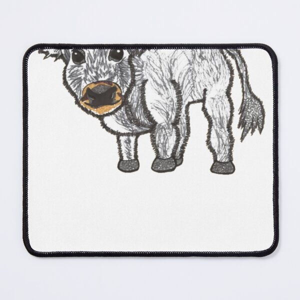 Item preview, Grey fluffy cow designed and sold by mohmadhagodi.