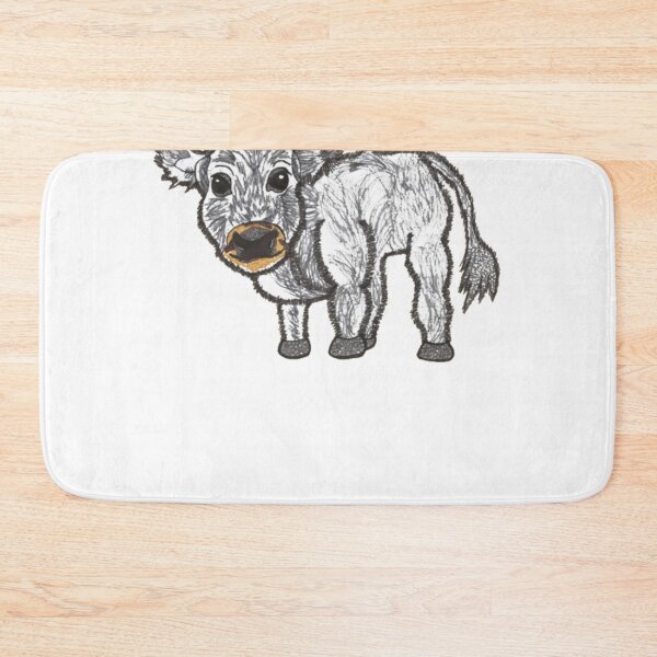 Item preview, Grey fluffy cow designed and sold by mohmadhagodi.