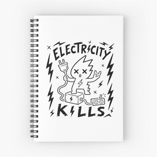 Item preview, Electricity Kills Cute Lightning Mascot Hand Drawn Doodle Sticker designed and sold by Abidel.