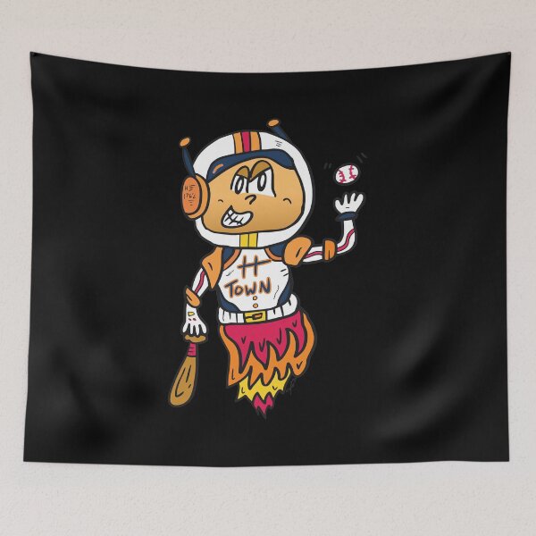 Item preview, Space City Baseball Rocket Astronaut Art designed and sold by TypoEmporium.