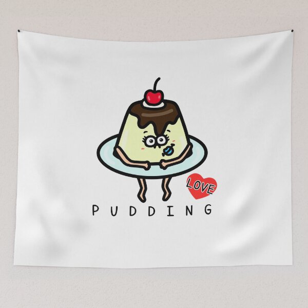 Item preview, Cute I LOVE PUDDING designed and sold by kanaehonkawa.