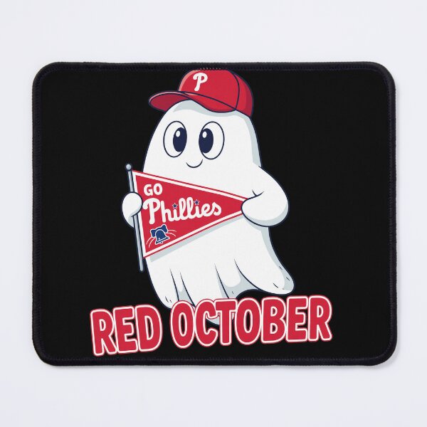 Item preview, Red October Baseball Ghost Fan designed and sold by TypoEmporium.