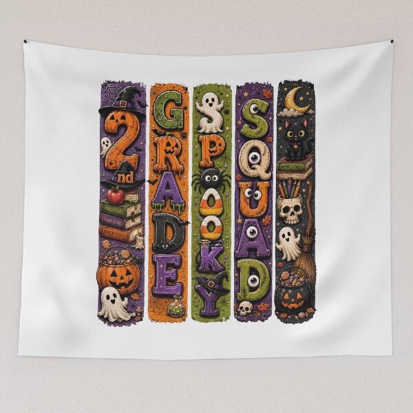 Item preview, 2nd Grade Spooky Squad Halloween Shirt Cute Ghost Pumpkin Back to School Teacher Student Classic T-Shirt designed and sold by podlook.
