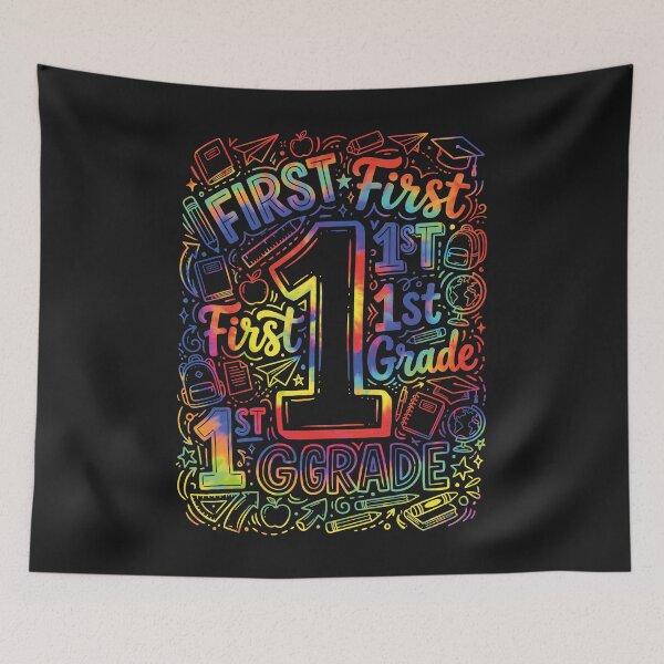 Item preview, 1st Grade Typography Team First Grade Teacher Back to School designed and sold by viectory.